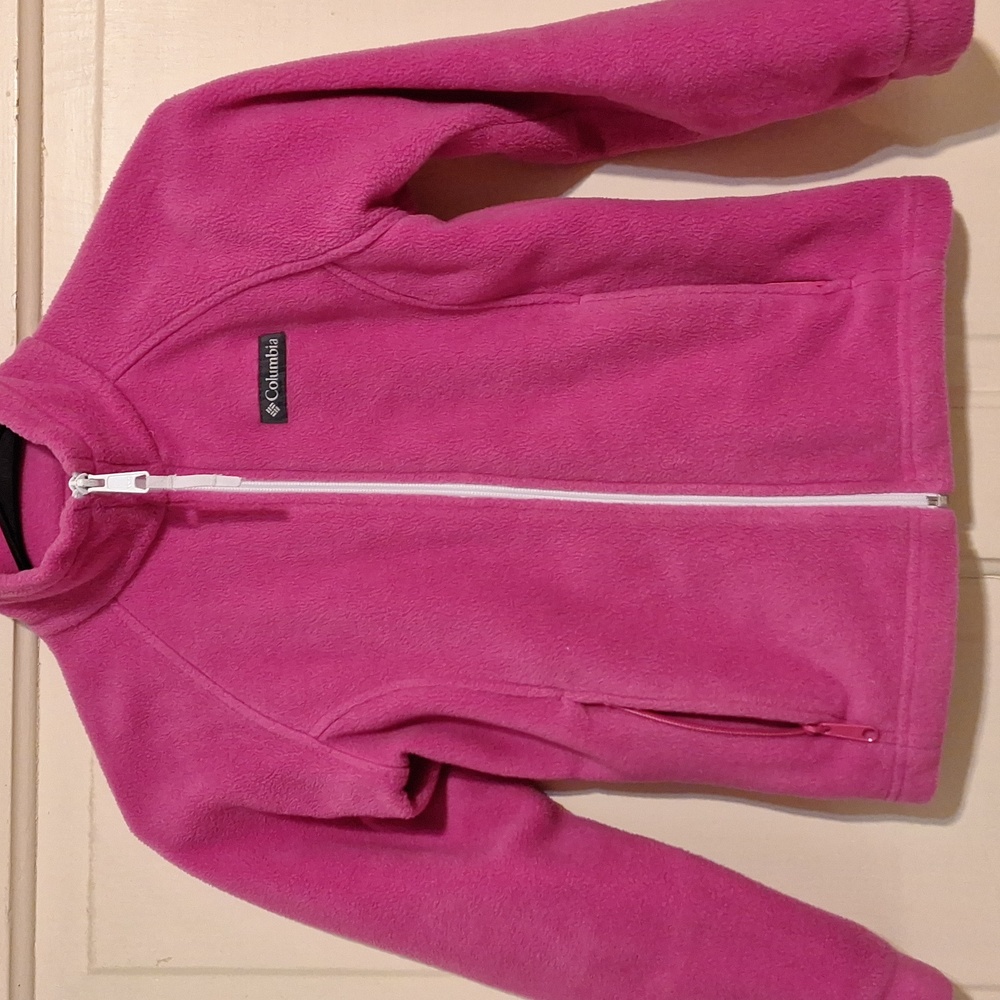 Girl's Columbia Fleece zip up Size Small